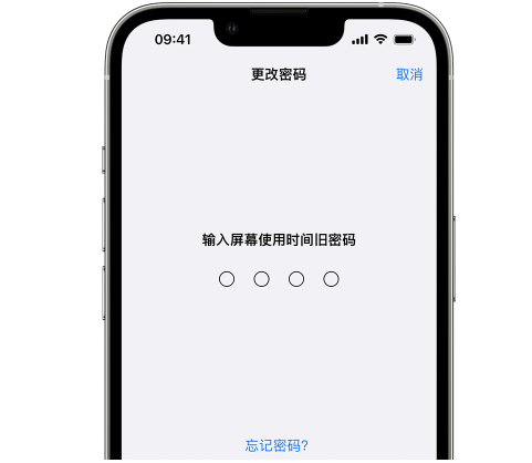 石河镇iPhone屏幕维修分享iPhone屏幕使用时间密码忘记了怎么办 