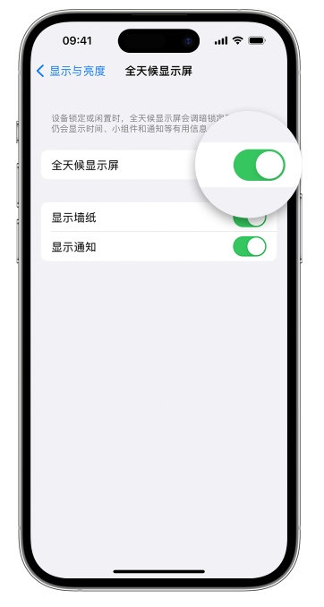 石河镇苹果14维修店分享如何自定义 iPhone 14 Pro 常亮显示屏 