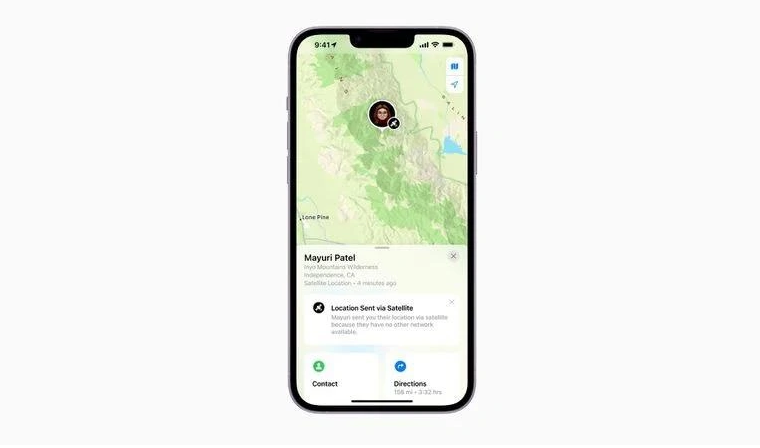 石河镇苹果14维修分享iPhone14系列中 FindMy功能通过卫星分享位置方法教程 